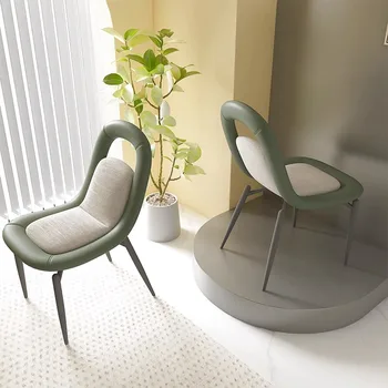 Обеденные стулья с расслабляющим акцентом в скандинавском стиле Со спинкой для гостиной, обеденные стулья для гостиной, офисный стул Silla Comedor Furniture YX50DC