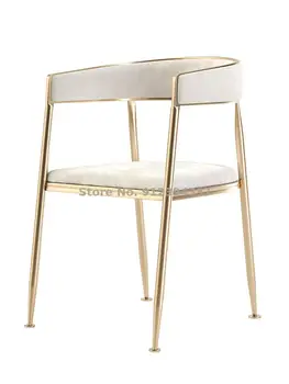 Обеденный стул домашний итальянский легкий роскошный скандинавский мягкий мешок, подходящий для современного минималистичного ресторана, дизайнерский обеденный стол со спинкой