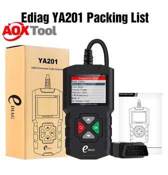 Обновление считывателя кодов EDIAG YA201 OBD2 По USB БЕСПЛАТНО Пожизненный сканер YA201 OBD II Двигатель Автомобильный Диагностический инструмент лучше, чем CR3001