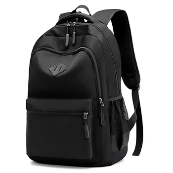 Однотонный рюкзак Модный Мужской Женский рюкзак Большой емкости Школьные сумки для девочек-подростков, мальчиков, мужские сумки через плечо