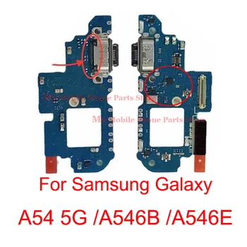 Оригинальное Качество USB Зарядная Плата Порт Док-станции Гибкий Для Samsung Galaxy A54 5G A546 A546B A546E Порт Зарядного Устройства Гибкий Кабель