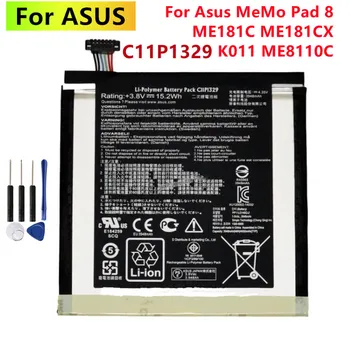 Оригинальный Аккумулятор C11P1329 Для ASUS MeMo Pad 8 ME181C ME181CX K011 ME8110C 3948 мАч Аккумуляторы Для Мобильных Телефонов Высокой Емкости