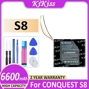 Оригинальный аккумулятор KiKiss 6600mAh для мобильного телефона CONQUEST S8 Bateria