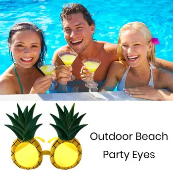 Очки для вечеринок Креативной формы Яркого цвета С гладкими краями, вечерние очки в гавайском стиле, забавные солнцезащитные очки для вечеринок, принадлежности для вечеринок