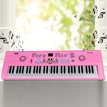 Портативное Цифровое Электронное пианино Музыкальный инструмент Игрушка для взрослых и детей Профессиональная цифровая клавиатура с микрофоном