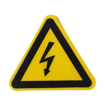 Предупреждающая наклейка Клейкие этикетки Опасность поражения электрическим током Предупреждение об опасности Безопасность 25мм 50мм 100см ПВХ Водонепроницаемый R9JB