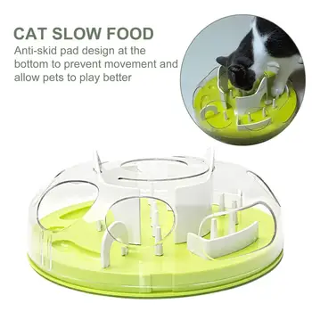 Приятная игрушка для котенка, ABS, игрушка для домашних животных, миска для медленного питания для домашних животных для отдыха