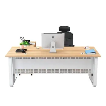 Простая и современная комбинация компьютерного стола и стула для менеджера