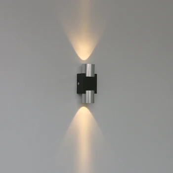 Простой светодиодный настенный светильник Алюминиевый настенный светильник Вверх или вниз, настенное бра, гостиная, спальня, коридор, лестница, настенные светильники BL78