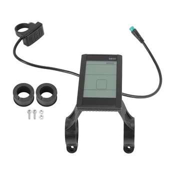 Протокол 2 Электрический велосипед Велосипедный дисплей 24 В 36 В 48 ВЖКдисплей S830 с водонепроницаемым подключением по USB