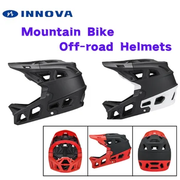 Профессиональный гоночный велосипедный шлем CHINION Mtb, Полнолицевой защитный колпачок с интегральным формованием для мужчин и женщин, велосипедное снаряжение