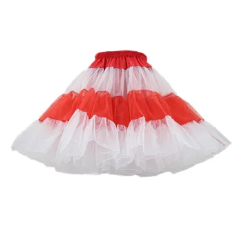 Пышная юбка из органзы, нижние юбки, винтажные разноцветные нижние юбки, женский кринолин большого размера для танцев.