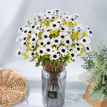 Растения без полива, реалистичные неувядающие цветы-трезубцы для украшения дома, набор из 5 красивых искусственных цветов для свадеб