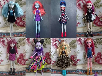 Редкие Ограниченные Оригинальные Куклы Средней школы Monsters С макияжем и телом DIY Toy