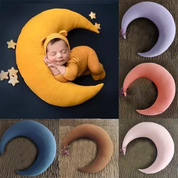 Реквизит для фотосъемки новорожденных Лунная подушка Детские принадлежности Полнолуние Сто дней Детская подушка Студийные аксессуары для фотосъемки