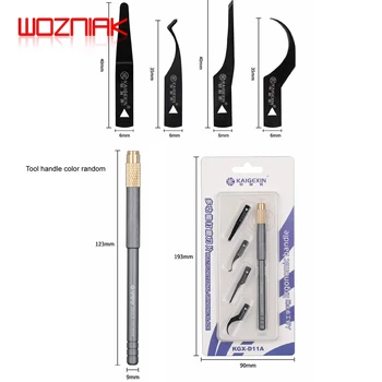 Ремонт чипа процессора мобильного телефона WOZNIAK KGX-D11A Лезвие для удаления черного клея с ручкой ножа