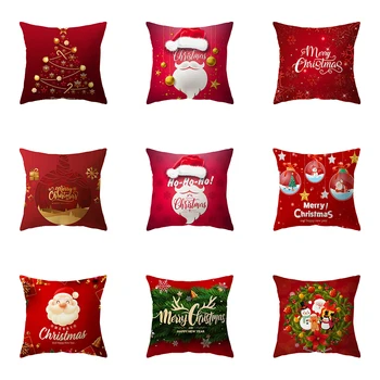 Рождественская тема, Наволочка с рисунком Санта-Клауса, Украшение дивана для гостиной, Наволочка для подушки
