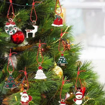 Рождественский Адвент-календарь 2023, Рождественская елка, Подвесная подвеска для семейной Веселой вечеринки, Слепой ящик, обратный отсчет до рождественского украшения