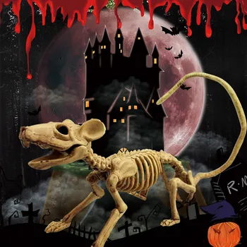 Розыгрыш скелета, реалистичный реквизит для скелета на Хэллоуин, крючки для рождественских лампочек