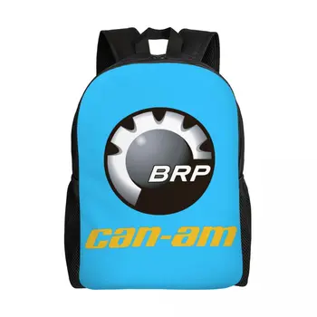 Рюкзак с логотипом BRP ATV Can Am 3D-печати для девочек, мальчиков, дорожных сумок для колледжа, мужчин, женщин, Сумка для книг Подходит для 15-дюймового ноутбука