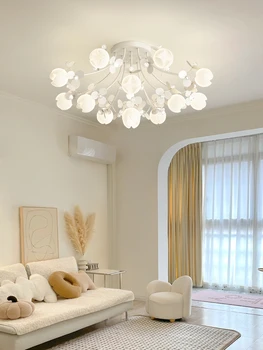 Светильник для гостиной потолочный светильник современный простой и роскошный хрустальный романтический цветочный зал спальня столовая подвесной светильник