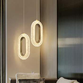 Светодиодный подвесной светильник серии Crystal Nordic Подвесной светильник Потолочная люстра для освещения спальни, домашнего декора, ламп Lustre