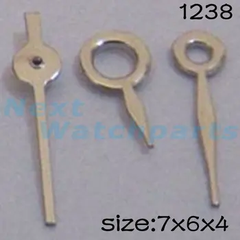 Серебряный набор стрелок для часов Miyota 2035 Механизм 7 мм/6 мм/4 мм Длина № 1238