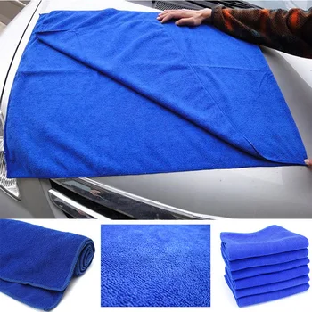 Синее полотенце, ткань 60 * 160 см, поверхность из крупной микрофибры, Чистка автомобиля воском, полировка, Без царапин, Тряпка для полировки