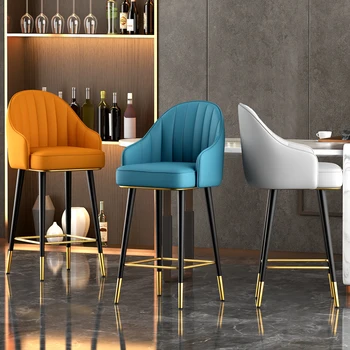 Скандинавская гостиная Ресторан Высокие барные стулья Современное минималистичное Вращающееся кресло Шезлонг Мебель для дома WXH59YH