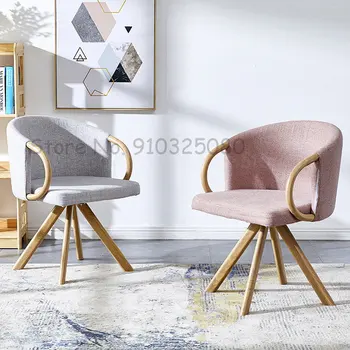 Скандинавская мебель, Стулья для гостиной, Креативный Дизайнерский Деревянный Обеденный стул, Простой Домашний Современный стол, Стулья для столовой, Стол