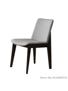 Скандинавский современный обеденный стул Кресло для отдыха Простой дизайн Модный стул для дома ресторана отеля со спинкой Легкий роскошный стул из массива дерева