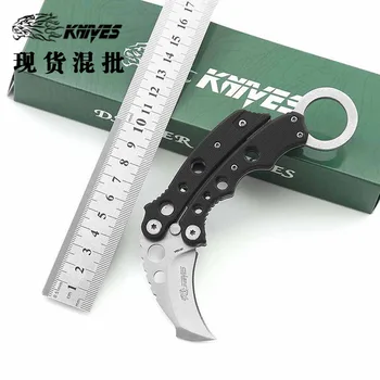 Складной нож Karambit с рукояткой G10, охотничьи тактические ножи для выживания, карманный нож для кемпинга, портативный инструмент EDC