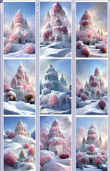 Скотч для домашних животных Winter Rose Castle С ярким фоном для журнала и декоративными наклейками Washi