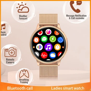Смарт-часы для женщин и мужчин Xiaomi Mijia Bluetooth-браслет для вызова, спортивный фитнес-трекер, умные часы с пульсом, часы с пользовательским циферблатом