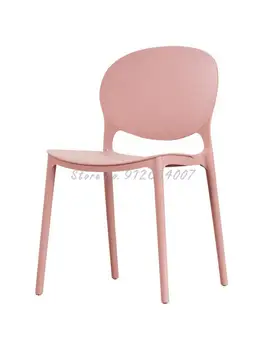 Современный минималистичный стул Nordic Бытовой Пластиковый обеденный стул Письменный стол Стул с сетчатой красной спинкой Стул для отдыха Кресло Стол для переговоров