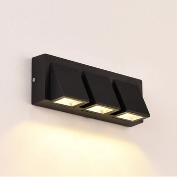Современный минималистичный настенный светильник LED Алюминиевое бра IP65 Водонепроницаемая Домашняя лестница Прикроватная тумбочка для спальни Декор настенного светильника для ванной комнаты