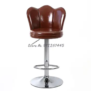 Современный простой барный стул Европейский табурет для отдыха с высокой ножкой бытовой подъемный вращающийся барный стул вращающийся стул кассира