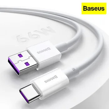 Специальный кабель для зарядки телефона Baseus Android для Xiaomi Huawei от USB до Type-C Мощностью 65 Вт, сверхпрочная зарядка, износостойкий кабель для передачи данных