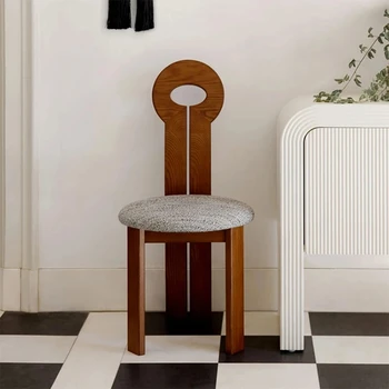 СТУЛ SORAN, деревянный обеденный стул для отдыха в минималистичном стиле, Уникальный удобный обеденный стул черного цвета, мебель для кухни с деревянным полом