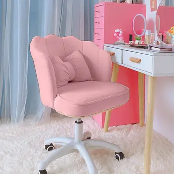Стул для девушки, прекрасная спальня, компьютерный стул в общежитии, удобный поворотный подъемник по одобрению, письменный стул, табурет для макияжа, письменный стул