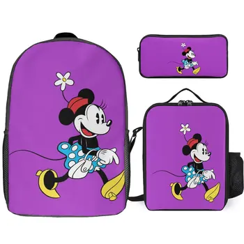 Сумка Disney Dream, индивидуальный набор сумок из трех частей Обратитесь в службу поддержки клиентов, Индивидуальный рюкзак, сумка для еды, пенал