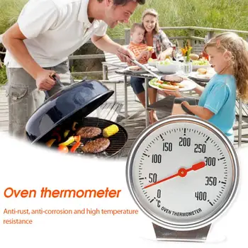 Термометр для духовки из нержавеющей стали по Цельсию с мини-циферблатом для измерения температуры в стойке Еда Мясо Кухонные инструменты Инструмент для приготовления в духовке