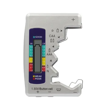 Тестеры Аккумуляторов Цифровая Универсальная Кнопка Емкости для N/AAA/CAA/D/1.5VCell Batteries Tester Checker Бытовой Инструмент Для Тестирования Аккумуляторов
