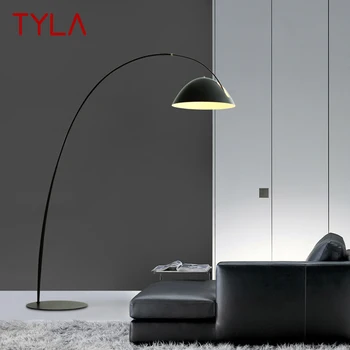 Торшер TYLA Nordic Black для рыбалки, современная Семейная гостиная Рядом с диваном, Креативный светодиодный Декоративный Светильник для стояния