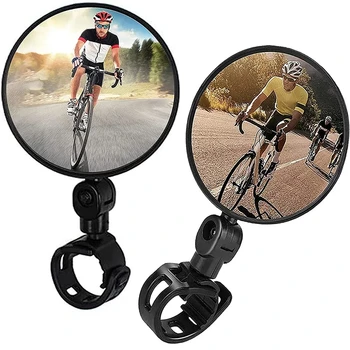 Универсальное велосипедное зеркало, зеркало заднего вида на руле для велосипеда, мотоцикла, регулируемое на 360 градусов для езды на велосипеде, Велосипедное зеркало