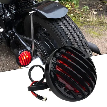 Универсальный задний фонарь мотоцикла 12V, Модифицированная задняя Сигнальная лампа мотоцикла, Красный индикатор остановки тормоза