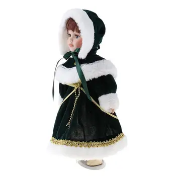 Фарфоровые куклы в масштабе 1/6 для фигурки Аксессуары для кукольного домика Декор Зеленая одежда