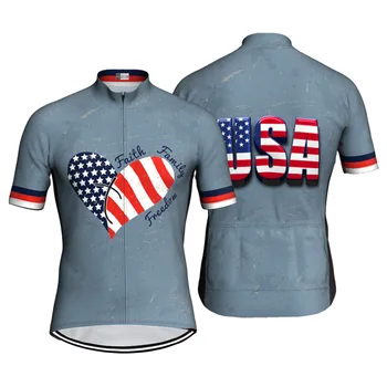 Флаг Велосипедной майки Сборной США, Одежда для горных национальных велосипедов, Дорожная одежда MTB, Спортивная одежда, Скоростной мотокросс, Faith Love Free