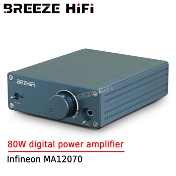 Цифровой усилитель BREEZE HIFI мощностью 80 Вт с низким уровнем искажений Infineon MA12070 Ultra TPA3116 Audio Home Digital Amplifier