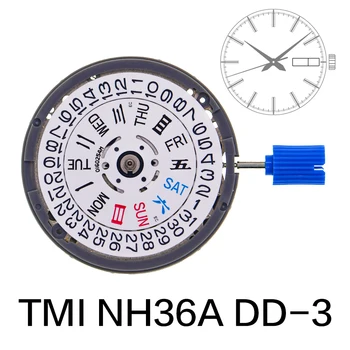 Часы с автоматическим механизмом NH36A Механизм NH36 Механическая замена Высокоточных оригинальных 24 Драгоценных Камня Замена аксессуаров